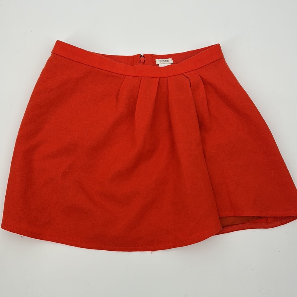 J. Crew skirt NWT orange mini wool skirt size 4